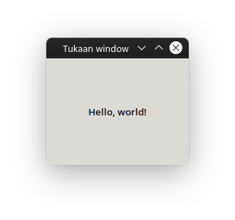 Picture of blank Tukaan windows